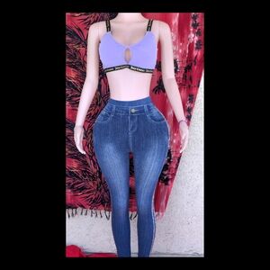 This Is Only The Pants Not The Top ....Bling Bling Leggings With Sass !!!